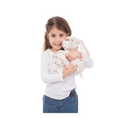 Melissa & Doug Easter Bunny Rabbit Stuffed Animal, Brown/White (MS7674)