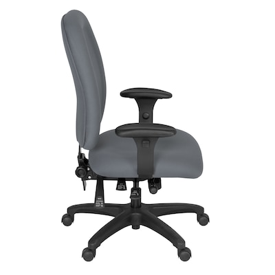 Regency Comfort Series Ergonomic Fabric Swivel Task Chair, Grey (125-GY)