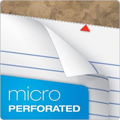 TOPS Second Nature Notepad, 8.5" x 11.75", Wide Ruled, White, 50 Sheets/Pad, Dozen (74880)