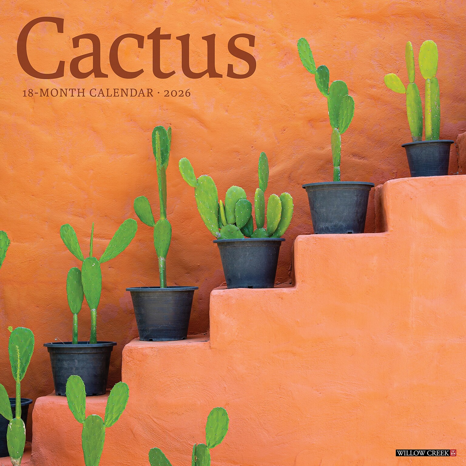 2026 Willow Creek Cactus 12 x 12 Monthly Wall Calendar (50477)