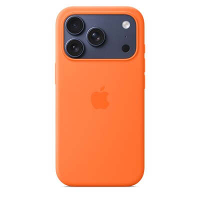 Apple Silicone MagSafe Phone Case for iPhone 17 Pro, Orange (MGFE4ZM/A)