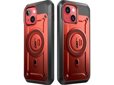 SupCase Unicorn Beetle PRO MAG Rugged Case for iPhone 15, Metallic Red (SUP-iPhone2023-6.1-MagPro-SP-Ruddy)