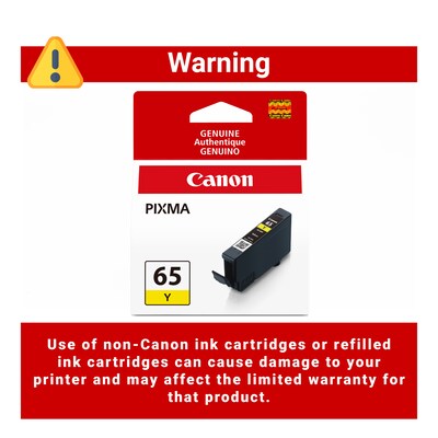 Canon 65 Y Yellow Standard Yield Ink Cartridge (4218C002)