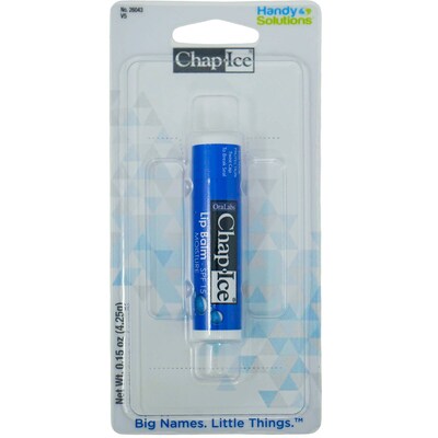 ChapIce Moisture SPF 15 Lip Balm, 0.15 oz Tube, 12 Tubes/Bag, 24 Bags/Carton