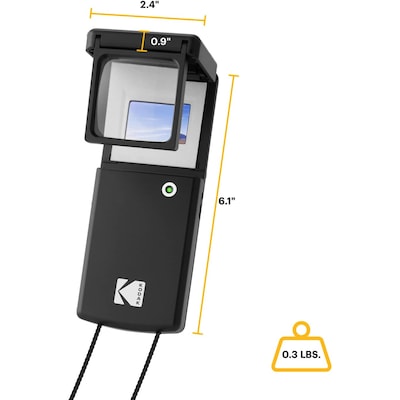 Kodak Magnifying Lighted Slide Viewer, Compact Portable 1.8x LED Backlight for 35mm Film Slides