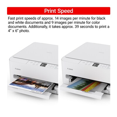Canon PIXMA TS6520 Wireless Color All-In-One Inkjet Printer, Best for Home (7179C002)