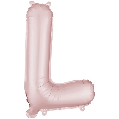 Party City (Air-Filled) 16 L Foil Balloon, Dusty Rose (AM 1 100079-92)