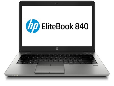 HP EliteBook 840 G2 14 Refurbished Laptop, Intel i5, 8GB Memory, 256GB SSD, Windows 10 Pro (L3Z76UT