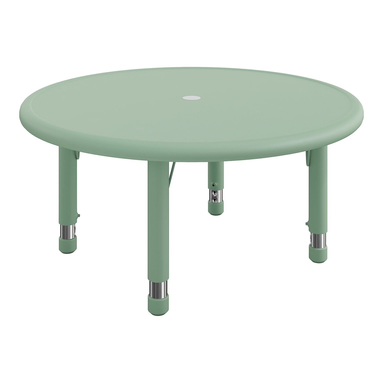 Flash Furniture Wren 33 Round Activity Table, Height Adjustable, Sage (YUYCX072RDTBSGE)