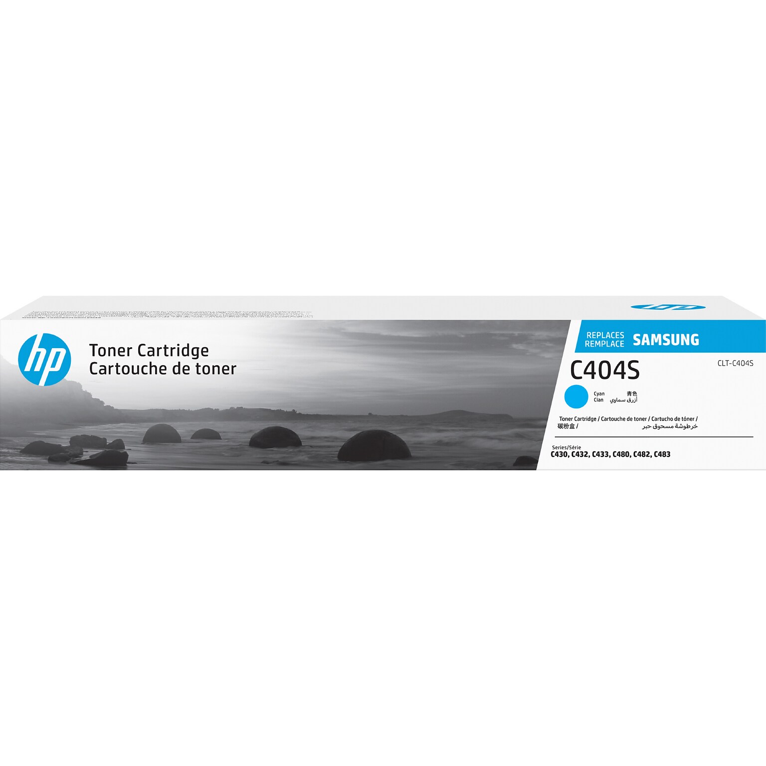 HP C404S Cyan Standard Yield Toner Cartridge, Prints Up to 1,000 Pages (ST970A)