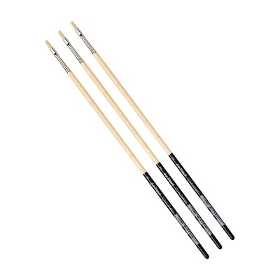 da Vinci CHUNEO Oil Synthetic Hog Bristle, Flat Brush, 3/Pack (DVXVA71292-3)