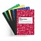 Quill Brand® Marble Composition Notebook, 7.5 x 9.75, College Ruled, 100 Sheets, Assorted Colors,