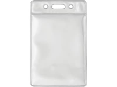 Advantus Vertical Badge Holder, Clear, 50/Pack (75684)