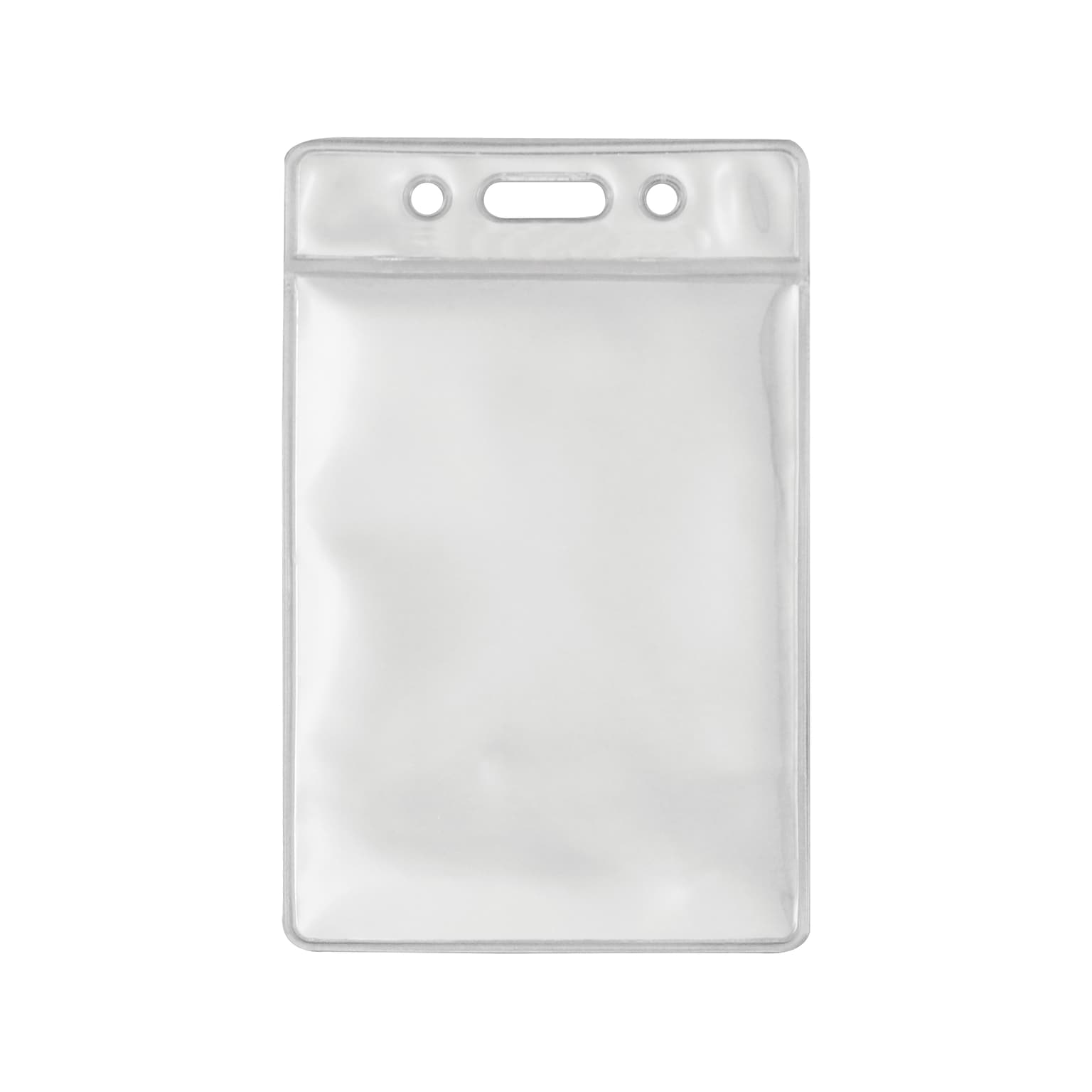 Advantus Vertical Badge Holder, Clear, 50/Pack (75684)