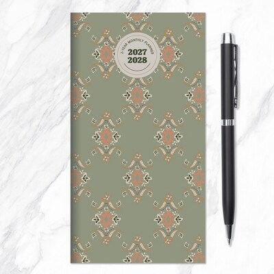 2027 TF Publishing Artisan Legacy 3.5" x 6.5"  Monthly Standard Planner, Paperboard Cover, Multicolored (27-7002)