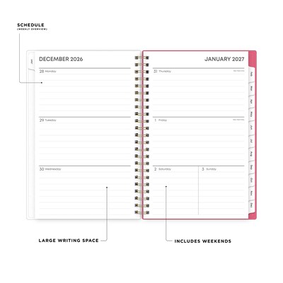2027 Blue Sky Amalia 5 x 8 Calendar Year Weekly & Monthly Planner, Plastic Cover (148768-27)