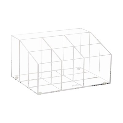 Mind Reader 7-Compartment Acrylic Desk Tray, Clear (AORG-CLR)