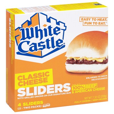 White Castle Individually Wrapped Cheeseburger Slider, 7.32 oz, 24/Pack (220-02477)
