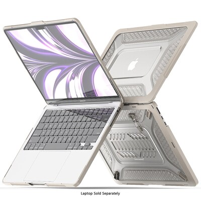 SaharaCase Raider Ultra-Duty Series 13.6" Laptop Case with Stand, Shock Absorbing, Desert Ash (LT00067)