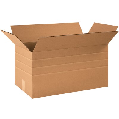 12 x 24 x 12 Multi Depth Shipping Boxes, 32 ECT, Brown, 25/Bundle(MD241212)