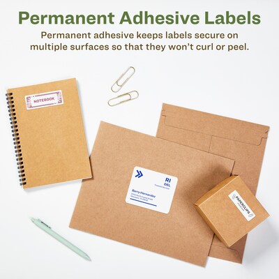 Avery EcoFriendly Laser/Inkjet Shipping Labels, 3-1/3" x 4", White, 600 Labels/Box (48464)