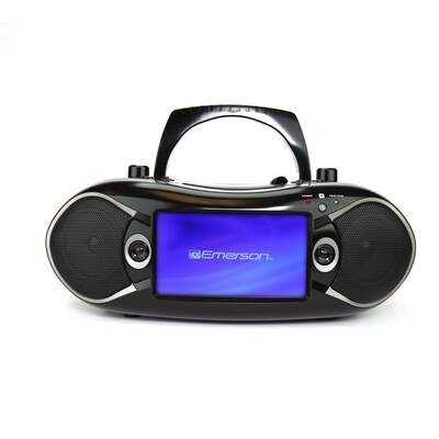 Emerson 7" Bluetooth DVD Boombox with AM/FM Radio & Stereo Speakers (EDL-2870H-BK)