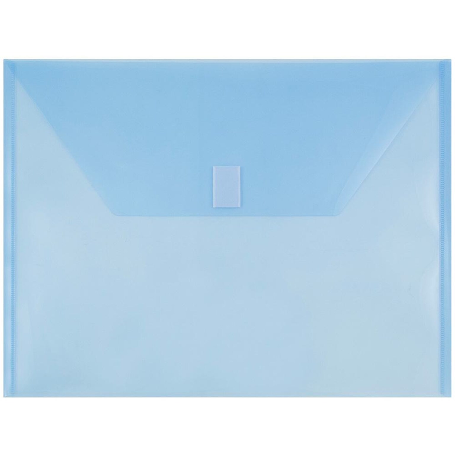 JAM Paper Premium Plastic Document File, Letter, Blue, 3/Pack (218V0BUX3)