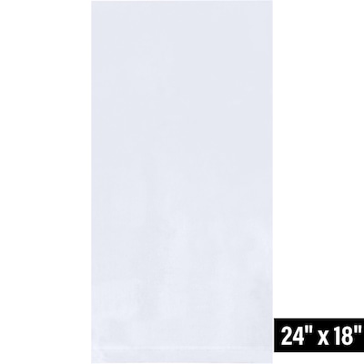 18 x 24 Layflat Poly Bag, 1 Mil, Clear, 1000/Carton (PB2415)
