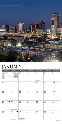 2026 Willow Creek New Orleans 12" x 12" Monthly Wall Calendar (55519)