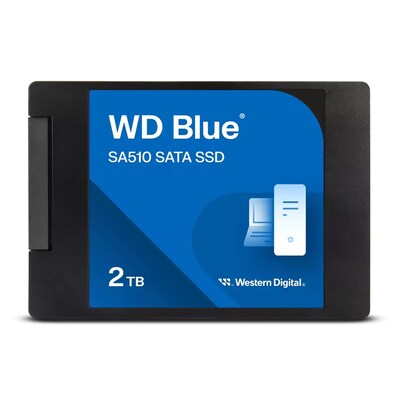 WD Blue SA510 2TB 2.5-Inch SATA Internal Solid State Drive, 3D NAND (WDS200T3B0A-00C7K0)