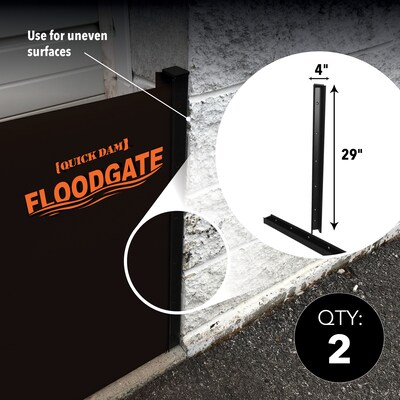 Quick Dam Flood Gate Side Rail Set, 4 (QDFGSIDES)