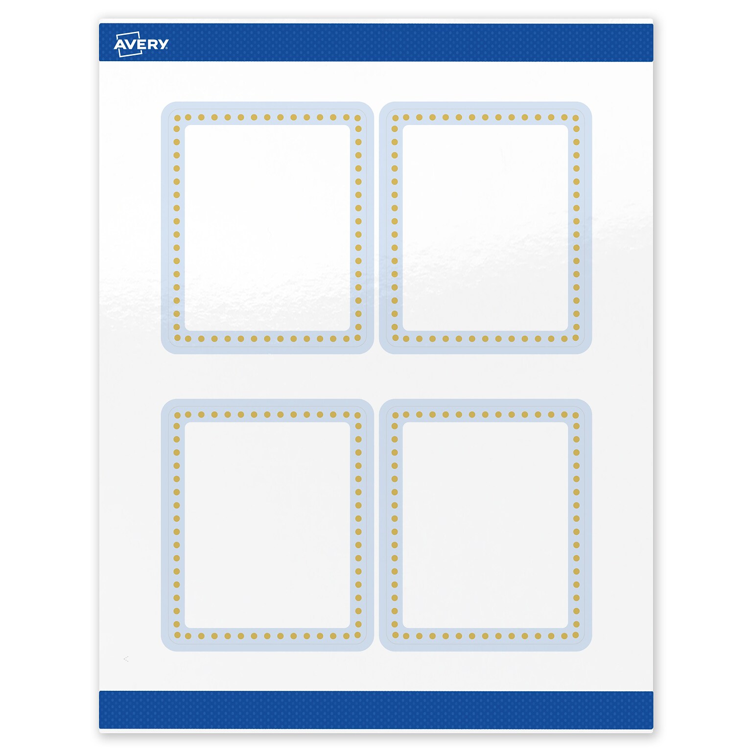 Avery Laser/Inkjet Rectangle Multipurpose Labels, 4 x 3-1/3, White, 40/Pack (S00-DMC)