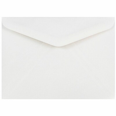 JAM Paper A7 Booklet Envelope 5 1/4 x 7 1/4, White, 100/Pack (4023210d)