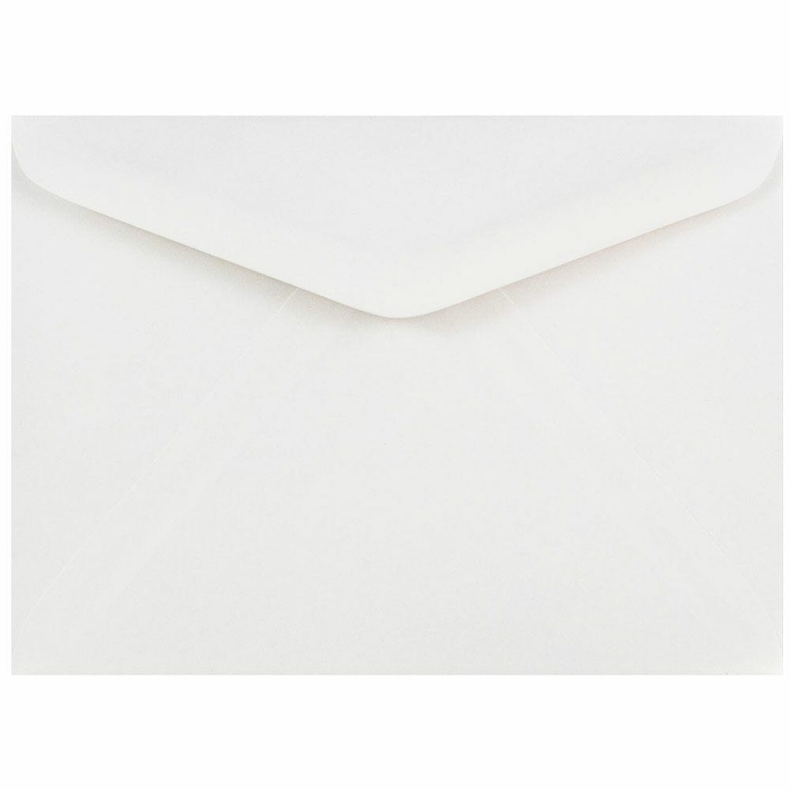 JAM Paper A7 Booklet Envelope 5 1/4 x 7 1/4, White, 100/Pack (4023210d)