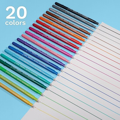 Lyra Graduate Water-Based Marker, Assorted Colors, 20/Pack (LYXL677120000)