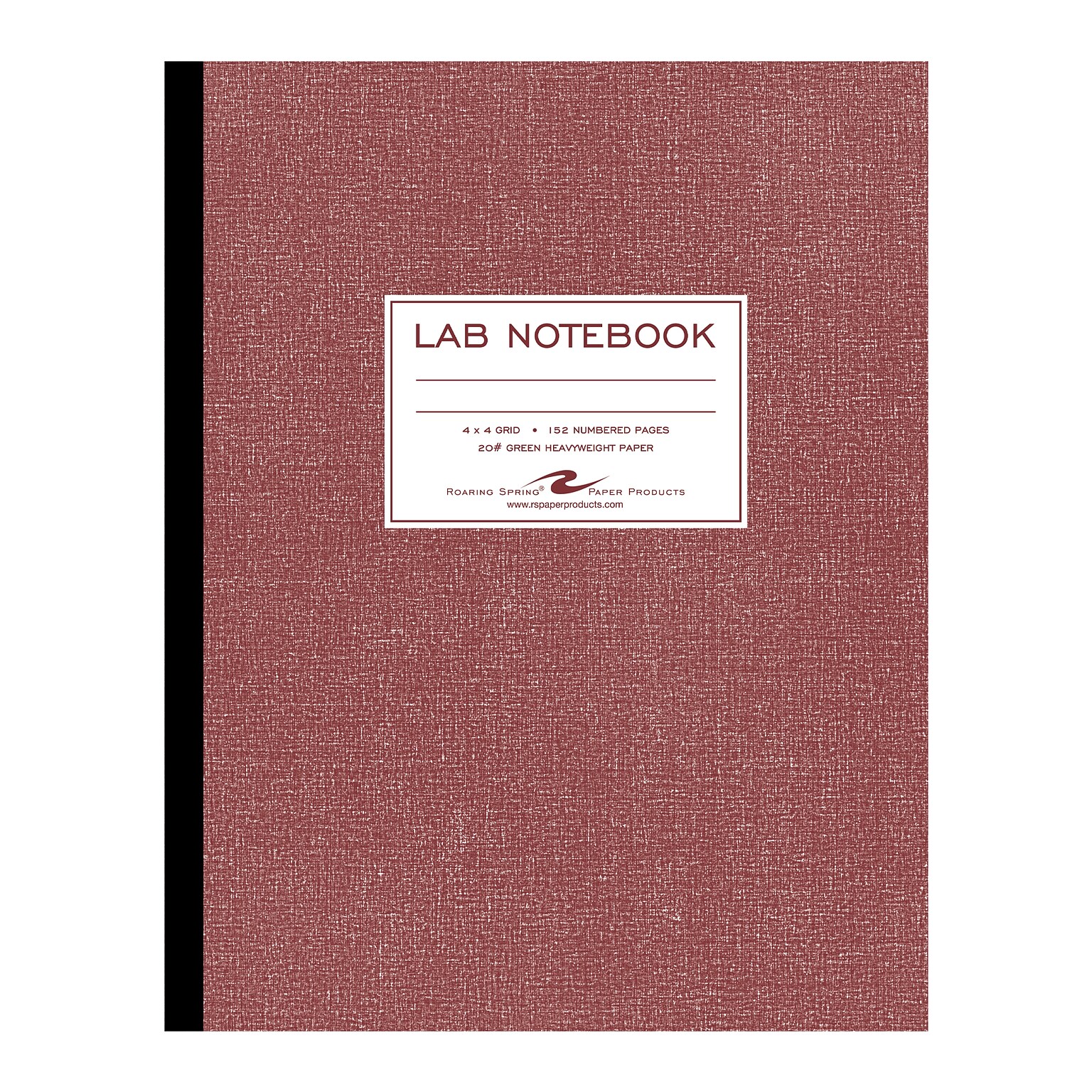 Roaring Spring Paper Products 1-Subject Computation Notebooks, 9.25 x 11.75, Graph Ruled, 76 Sheets, Red (77648)