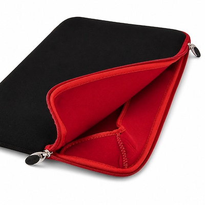 Vangoddy 15" Laptop Sleeve, Black/Red (NBKLEA222)
