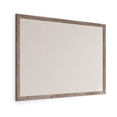 U Brands Linen Bulletin Board, Wood Frame, 4' x 3' (4894U00-01)