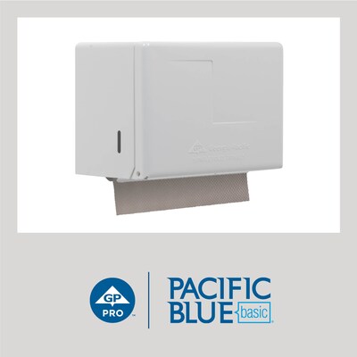 Pacific Blue Basic Recycled Single Fold Paper Towels, 1-ply, Brown, 250 Sheets/Pack, 16 Packs/Carton (23504)
