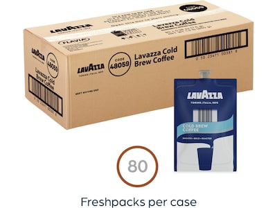 Lavazza Cold Brew Iced Coffee Flavia Freshpacks, 80/Carton (48059)