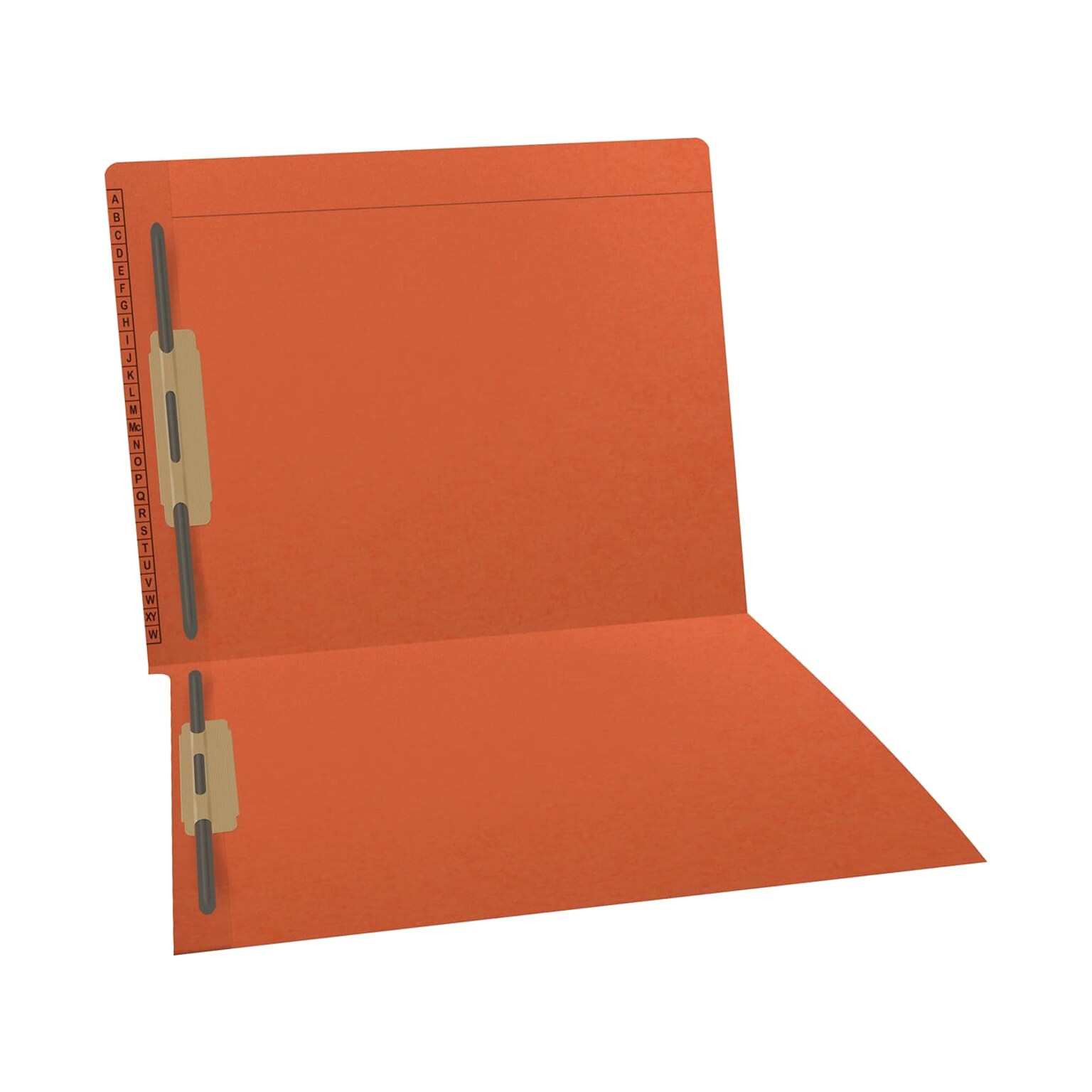 Medical Arts Press Kardex Reinforced End Tab File Folder, Straight Cut, Letter-Size, Orange, 50/Box (F1180-ORG)