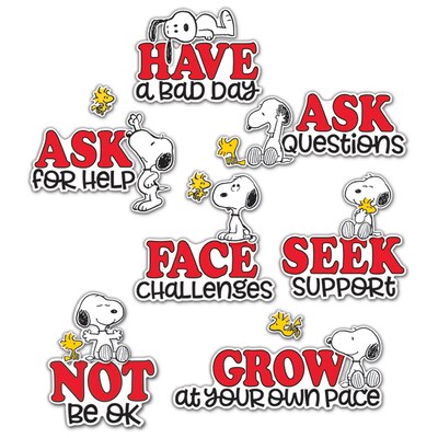 Eureka® Peanuts® Snoopy It's Ok to... Bulletin Board Set, 42 Pieces (EU-847843)