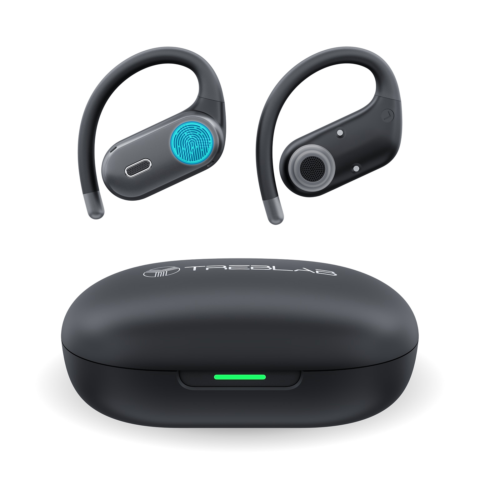Treblab X-Smart AI Wireless Bluetooth Translation Earbuds, IPX5 Water Resistant, Black (X-Smart)
