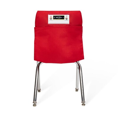 Seat Sack Seat Storage, 16" x 9" x 2.5", Red, 10/Pack (10114BUNDLE)