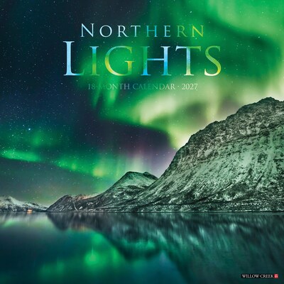2027 Willow Creek Northern Lights 12 x 12 Monthly Wall Calendar, Assorted Colors (61534)