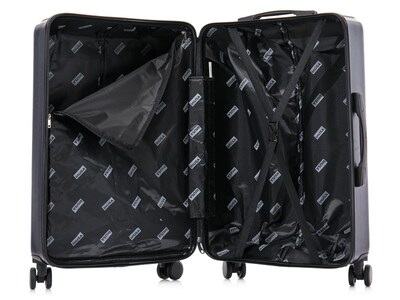 InUSA Drip 28.37" Hardside Suitcase, 4-Wheeled Spinner, Blue (IUDRI00M-BLU)