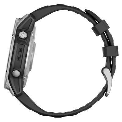 Garmin fenix E AMOLED Multisport GPS Smartwatch, Stainless Steel & Black, 47mm (GRM0302502)