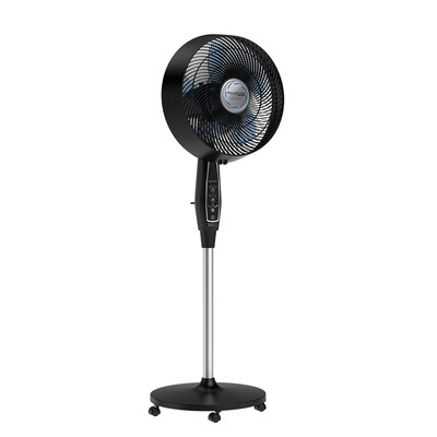 Rowenta Outdoor Extreme Oscillating Pedestal Fan, 3-Speed, Black (VU4510U7)
