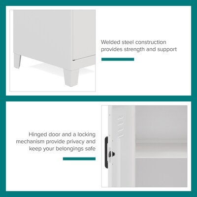 Space Solutions 27.5" Pearl White Storage Locker (25220)