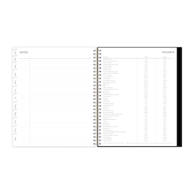 2027 Blue Sky Baccara Dark 8" x 10" Calendar Year Monthly Planner, Plastic Cover (110216-27)